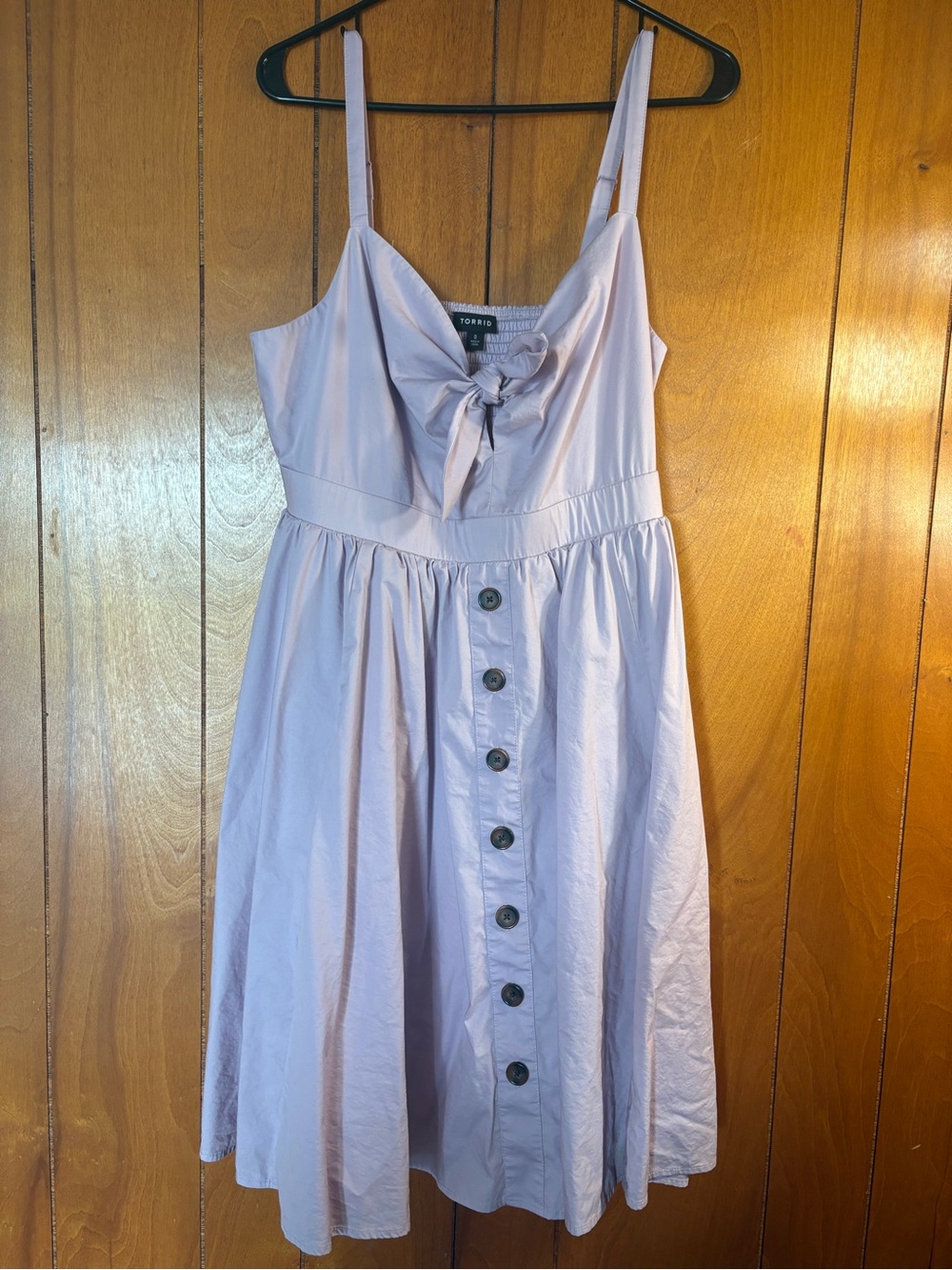 torrid Pastel Lilac Tie-Front Midi Sundress